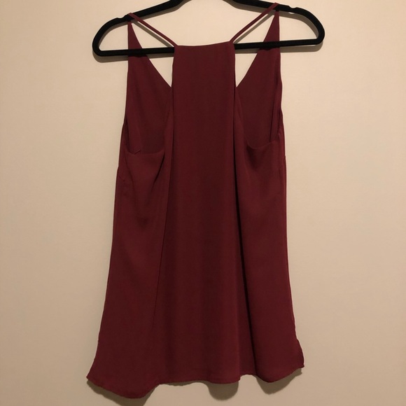 Burgundy Flowy Top - Picture 2 of 2